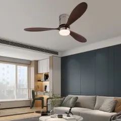 YIYIBYUS 52 Inch Smart Ceiling Fan with Dimmable Light, 6-speed Adjustable