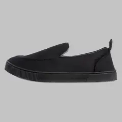 Isotoner Men's Emmett Microsuede & Canvas Closed Back Slippers