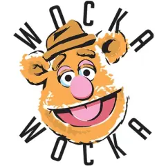 Men's The Muppets Fozzie Wocka Wocka  T-Shirt - White - 4X Big Tall