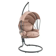 Barton Deluxe Hanging Chair w/Canopy Sun Shade Deep Cushion Lounge