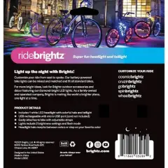 Brightz Ride LED - Star: ABS Bike Lights, Handlebar & Seat Post Mount, 11-Hour Battery