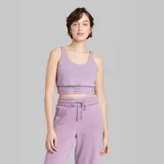 Women's Slim Fit Sweatshirt Bra Tank Top - Wild Fable&trade; 