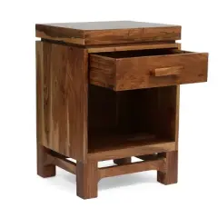 Set of 2 Wadley Boho Handcrafted Acacia Wood Nightstands Natural - Christopher Knight Home
