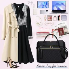 Laptop Bag 17 Inch Briefcase for Women Waterproof Computer Messenger Shoulder Bags