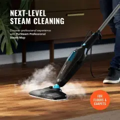 PurSteam Professional Steam Mop | Multi-Surface Cleaner for Hardwood, Tile, Laminate & Carpet | Fast Heating, Lightweight & Chemical-Free Cleaning