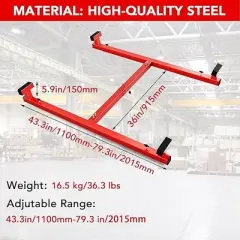 Truck Bed Lifter Box Lift for Lift Truck Beds Universal Adjustable Red Steel Powder Coated 800LB Capacity