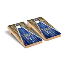 MLB Kansas City Royals Premium Cornhole Board Triangle Weathered Version