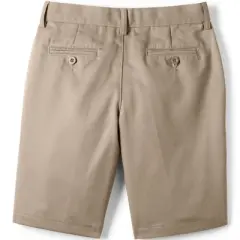 Lands' End School Uniform Boys Cotton Plain Front Chino Shorts