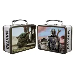 Star Wars The Mandalorian "Wanted"  Metal Tin Tote Lunchbox