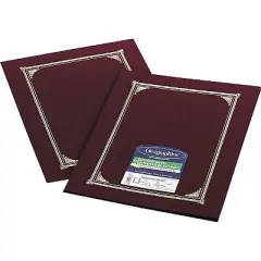 Geographics Certificate/Document Cover 12 1/2 x 9 3/4 Burgundy 6/Pack 45333