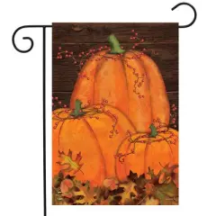 Rustic Pumpkin Patch Fall Garden Flag Autumn Primitive 12.5"x18" Briarwood Lane