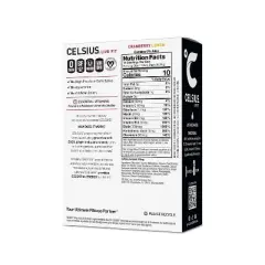 CELSIUS On The Go Powder Sticks Cranberry Lemon Essential Energy - 14pk Sticks