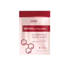 Azure Skincare Retinol and Hyaluronic Sheet Mask - 5ct