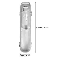 Unique Bargains Stainless Steel Nail Clippers with Catcher Nail Cutter Trimmer Silver Tone