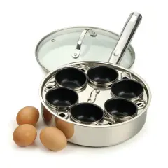 Rsvp 6 Egg Poacher Set