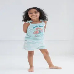 Disney Minnie Mouse Princess Ariel Girls Tank Top and Active Retro Dolphin Shorts Toddler to Big Kid 