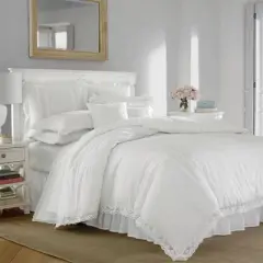 Annabella Comforter Set White - Laura Ashley