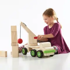 Guidecraft Block Science Big Wrecking Ball Truck