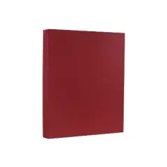 JAM Paper 80 lb. Cardstock Paper 8.5" x 11" Dark Red 250 Sheets/Ream (46395837B)