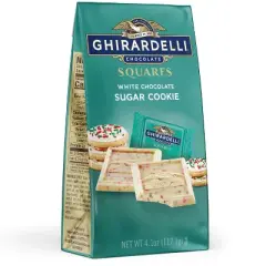 Ghirardelli White Chocolate Candy Sugar Cookie SQUARES - 4.1oz