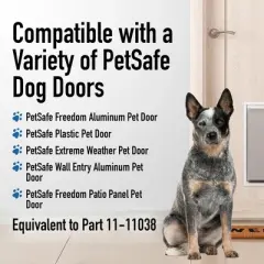 Evergreen Pet Supplies Large Replacement Dog Door Flap - Fits Petsafe Freedom - Flexible Doggy Door Flap for Small, Medium, and Large Dogs and Cats - Weather Resistant and Easy to Install