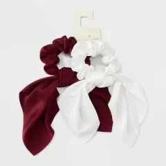 Classic Short Tail Hair Twister Set 2pc - A New Day&trade; Red/White