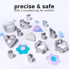 DAS&reg; Modeling Clay Tools, Metal Cutters, 12 Pieces