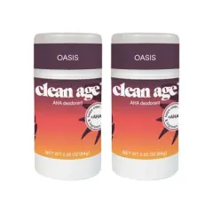 Clean Age Oasis AHA Solid Deodorant for Teens - 2.25oz/2pk