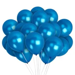 Treasures Gifted Pearlescent Royal Blue Balloons - 12 Inch Latex Balloons - 100 Pack