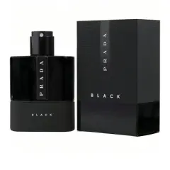 Prada Luna Rossa Black By Prada Men Bergamot, Angelica, Patchouli, Coumarin, Musk Eau De Parfum Refillable Spray 3.4 Oz