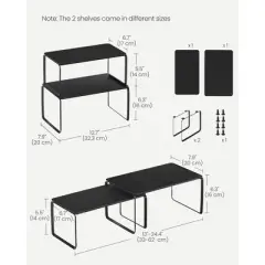 SONGMICS HOME Cabinet Shelf Organizers, Shelf Organizers, Kitchen Organizers and Storage