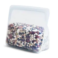 Stasher Reusable Food Storage Stand-Up Mid Bag - Clear
