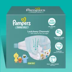 Pampers Baby Dry Diapers - (Select Size and Count)