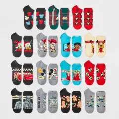Boys' Disney 100 Mickey Mouse 15 Days of Socks Advent Calendar - Gray