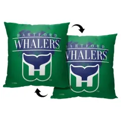 NHL Hartford Whalers Vintage Burst Printed Throw Pillow
