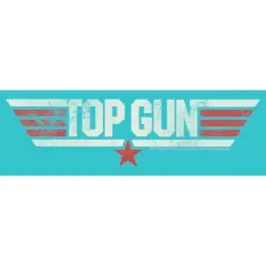 Girl's Top Gun Logo Distressed T-Shirt