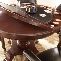 Tournament Dining and Game Table Black - Steve Silver Co.