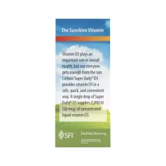 Carlson - Super Daily D3 2,000 IU (50 mcg) per Drop, Vitamin D Drops, Vegetarian, Unflavored