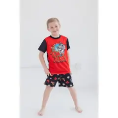 TOM and JERRY Looney Tunes Pajama Shirt and Shorts Sleep Set Little Kid to Big Kid