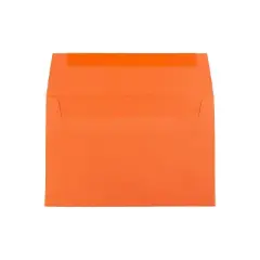 JAM Paper A8 Colored Invitation Envelopes 5.5 x 8.125 Orange Recycled 25/Pack (95740)