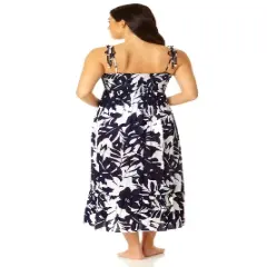 Anne Cole - Women's Smocked Shoulder Tie Dress