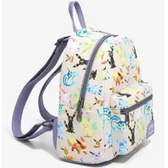 Loungefly All Over Print Pokemon Eeveelutions Mini Faux Leather Shell Backpack