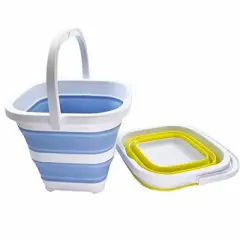 SAMMART 5L (1.3 Gallon) Collapsible Rectangular Handy Basket/Bucket