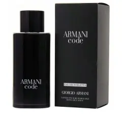 Armani Code By Giorgio Armani Men Tonka Bean, Tobacco, Leather, Star Anise, Olive Blossom Edt Spray Refillable 4.2 Oz
