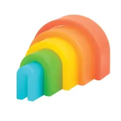Kaplan Early Learning Discovery Stackers - Rainbow Tall Arch - 5 Pieces