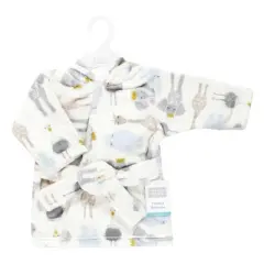 Hudson Baby Plush Animal Face Bathrobe, Royal Safari, 0-9 Months