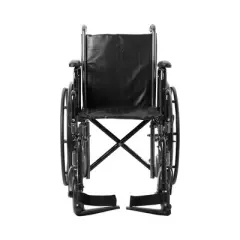 McKesson Steel Wheelchair with Swing-Away Footrest, 250-350 lbs. Weight Capacity