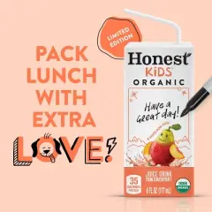 Honest Kids Organic Strawberry Peach Keen Juice Drink - 8pk/6 fl oz Boxes