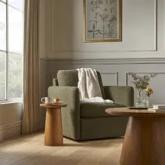 Boucle Upholstered Swivel Arm Chair - Hearth & Hand&trade; with Magnolia