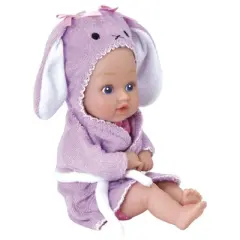 Adora Baby Bath Toy Bunny, 8.5 inch Bath Time Baby Tot Doll with QuickDri Body